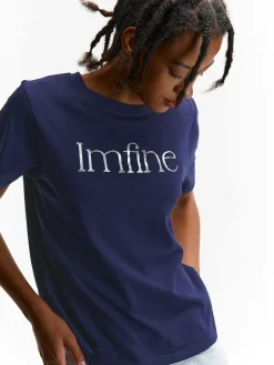 GATE Bawełniana koszulka z nadrukiem| Koszulki I Topy·Koszulki|Koszulki I Topy·Koszulki Z Nadrukiem