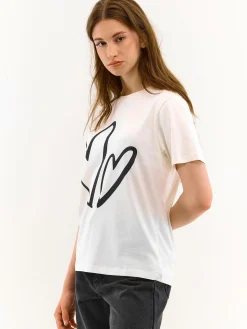 GATE Bawełniana koszulka z nadrukiem| Koszulki I Topy·Koszulki|Koszulki I Topy·Koszulki Z Nadrukiem