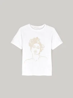 GATE Bawełniana koszulka z nadrukiem| Koszulki I Topy·Koszulki|Koszulki I Topy·Koszulki Z Nadrukiem