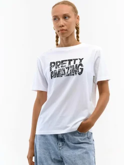 GATE Bawełniana koszulka z nadrukiem| Koszulki I Topy·Koszulki|Koszulki I Topy·Koszulki Z Nadrukiem