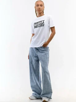 GATE Bawełniana koszulka z nadrukiem| Koszulki I Topy·Koszulki|Koszulki I Topy·Koszulki Z Nadrukiem