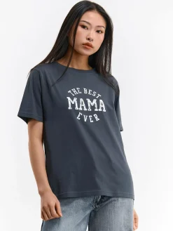 GATE Bawełniana koszulka z nadrukiem| Koszulki I Topy·Koszulki|Koszulki I Topy·Koszulki Z Nadrukiem