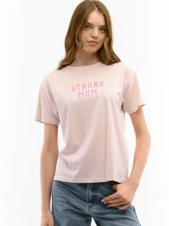 GATE Bawełniana koszulka z nadrukiem| Koszulki I Topy·Koszulki|Koszulki I Topy·Koszulki Z Nadrukiem