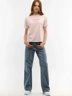 GATE Bawełniana koszulka z nadrukiem| Koszulki I Topy·Koszulki|Koszulki I Topy·Koszulki Z Nadrukiem