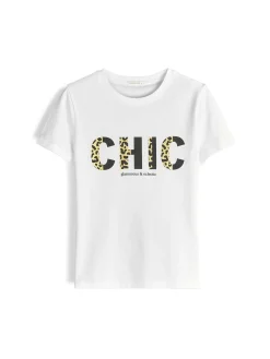 GATE Bawełniana koszulka z nadrukiem| Koszulki I Topy·Koszulki|Koszulki I Topy·Koszulki Z Nadrukiem