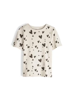 GATE Bawełniana koszulka z nadrukiem| Koszulki I Topy·Koszulki