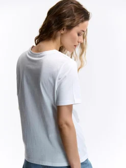 GATE Bawełniana koszulka z nadrukiem| Koszulki I Topy·Koszulki|Koszulki I Topy·Koszulki Z Nadrukiem