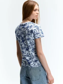 GATE Bawełniana koszulka z nadrukiem| Koszulki I Topy·Koszulki|Koszulki I Topy·Koszulki Z Nadrukiem