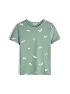 GATE Bawełniana koszulka z nadrukiem| Koszulki I Topy·Koszulki|Koszulki I Topy·Koszulki Z Nadrukiem