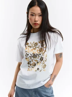 GATE Bawełniana koszulka z nadrukiem| Koszulki I Topy·Koszulki|Koszulki I Topy·Koszulki Z Nadrukiem