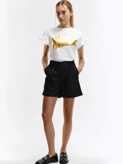 GATE Bawełniana koszulka z nadrukiem| Koszulki I Topy·Koszulki|Koszulki I Topy·Koszulki Z Nadrukiem