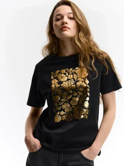 GATE Bawełniana koszulka z nadrukiem| Koszulki I Topy·Koszulki|Koszulki I Topy·Koszulki Z Nadrukiem