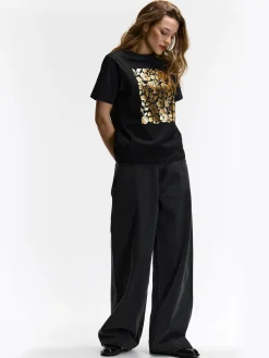 GATE Bawełniana koszulka z nadrukiem| Koszulki I Topy·Koszulki|Koszulki I Topy·Koszulki Z Nadrukiem