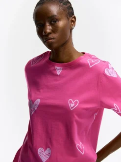 GATE Bawełniana koszulka z nadrukiem| Koszulki I Topy·Koszulki|Koszulki I Topy·Koszulki Z Nadrukiem