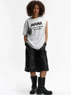 GATE Bawełniana koszulka z nadrukiem| Koszulki I Topy·Koszulki|Koszulki I Topy·Koszulki Z Nadrukiem