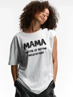 GATE Bawełniana koszulka z nadrukiem| Koszulki I Topy·Koszulki|Koszulki I Topy·Koszulki Z Nadrukiem