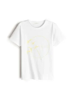 GATE Bawełniana koszulka z nadrukiem| Koszulki I Topy·Koszulki|Koszulki I Topy·Koszulki Z Nadrukiem