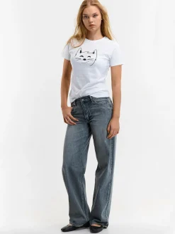 GATE Bawełniana koszulka z nadrukiem| Koszulki I Topy·Koszulki|Koszulki I Topy·Koszulki Z Nadrukiem