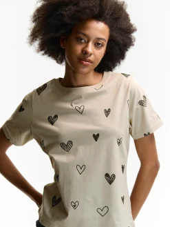 GATE Bawełniana koszulka z nadrukiem| Koszulki I Topy·Koszulki|Koszulki I Topy·Koszulki Z Nadrukiem