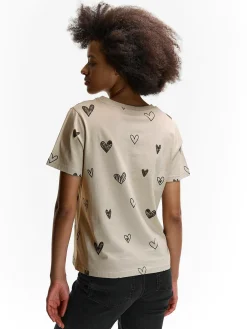 GATE Bawełniana koszulka z nadrukiem| Koszulki I Topy·Koszulki|Koszulki I Topy·Koszulki Z Nadrukiem