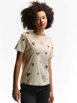 GATE Bawełniana koszulka z nadrukiem| Koszulki I Topy·Koszulki|Koszulki I Topy·Koszulki Z Nadrukiem