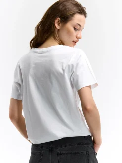 GATE Bawełniana koszulka z nadrukiem| Koszulki I Topy·Koszulki|Koszulki I Topy·Koszulki Z Nadrukiem