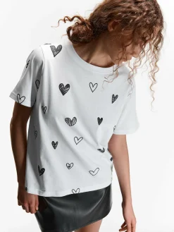 GATE Bawełniana koszulka z nadrukiem| Koszulki I Topy·Koszulki|Koszulki I Topy·Koszulki Z Nadrukiem