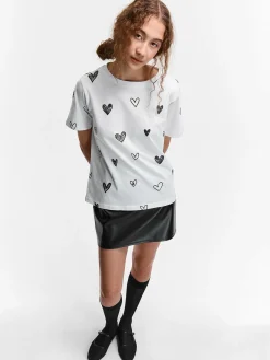 GATE Bawełniana koszulka z nadrukiem| Koszulki I Topy·Koszulki|Koszulki I Topy·Koszulki Z Nadrukiem