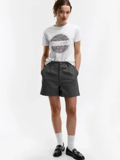 GATE Bawełniana koszulka z nadrukiem| Koszulki I Topy·Koszulki|Koszulki I Topy·Koszulki Z Nadrukiem