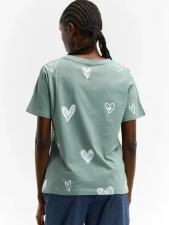 GATE Bawełniana koszulka z nadrukiem| Koszulki I Topy·Koszulki|Koszulki I Topy·Koszulki Z Nadrukiem