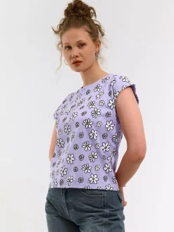 GATE Bawełniana koszulka z nadrukiem| Koszulki I Topy·Koszulki|Koszulki I Topy·Koszulki Z Nadrukiem