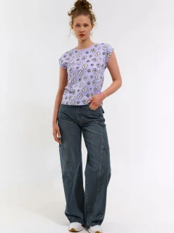 GATE Bawełniana koszulka z nadrukiem| Koszulki I Topy·Koszulki|Koszulki I Topy·Koszulki Z Nadrukiem