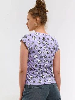 GATE Bawełniana koszulka z nadrukiem| Koszulki I Topy·Koszulki|Koszulki I Topy·Koszulki Z Nadrukiem