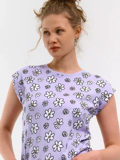 GATE Bawełniana koszulka z nadrukiem| Koszulki I Topy·Koszulki|Koszulki I Topy·Koszulki Z Nadrukiem