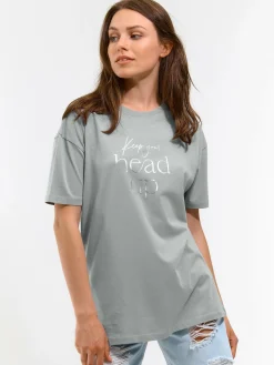 GATE Bawełniana koszulka z nadrukiem| Koszulki I Topy·Koszulki|Koszulki I Topy·Koszulki Z Nadrukiem