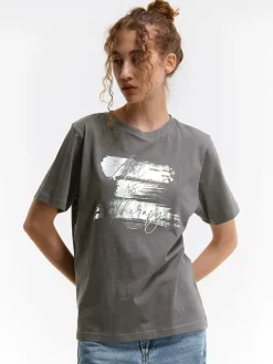 GATE Bawełniana koszulka z nadrukiem| Koszulki I Topy·Koszulki|Koszulki I Topy·Koszulki Z Nadrukiem