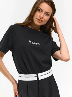 GATE Bawełniana koszulka z nadrukiem| Koszulki I Topy·Koszulki|Koszulki I Topy·Koszulki Z Nadrukiem