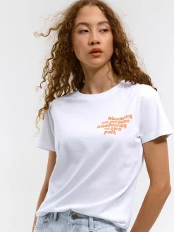 GATE Bawełniana koszulka z nadrukiem| Koszulki I Topy·Koszulki|Koszulki I Topy·Koszulki Z Nadrukiem