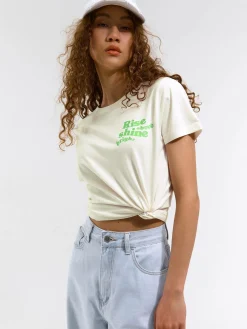 GATE Bawełniana koszulka z nadrukiem| Koszulki I Topy·Koszulki|Koszulki I Topy·Koszulki Z Nadrukiem