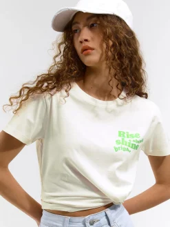 GATE Bawełniana koszulka z nadrukiem| Koszulki I Topy·Koszulki|Koszulki I Topy·Koszulki Z Nadrukiem