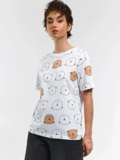 GATE Bawełniana koszulka z nadrukiem| Koszulki I Topy·Koszulki|Koszulki I Topy·Koszulki Z Nadrukiem