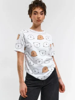 GATE Bawełniana koszulka z nadrukiem| Koszulki I Topy·Koszulki|Koszulki I Topy·Koszulki Z Nadrukiem