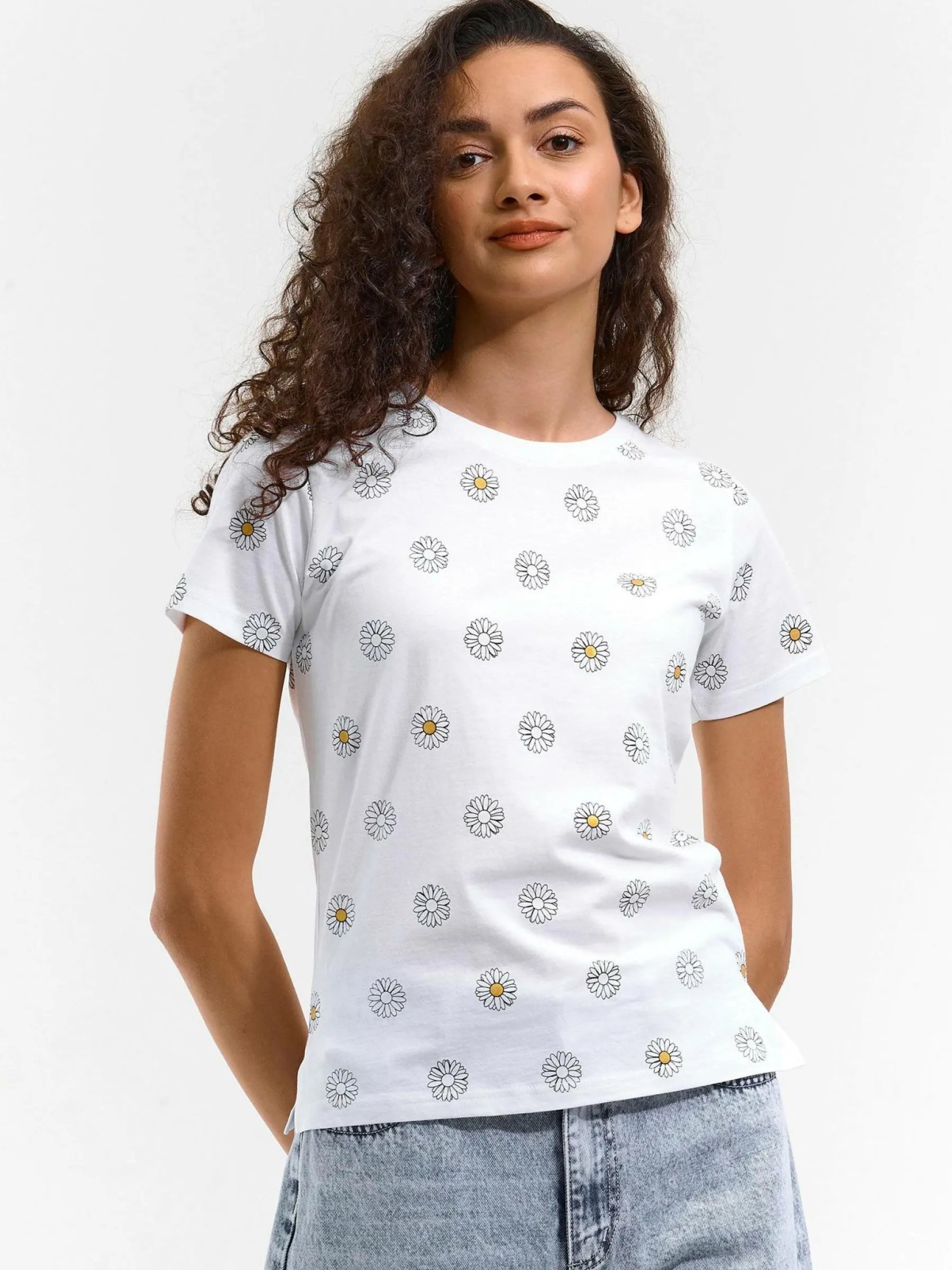 GATE Bawełniana koszulka z nadrukiem| Koszulki I Topy·Koszulki|Koszulki I Topy·Koszulki Z Nadrukiem