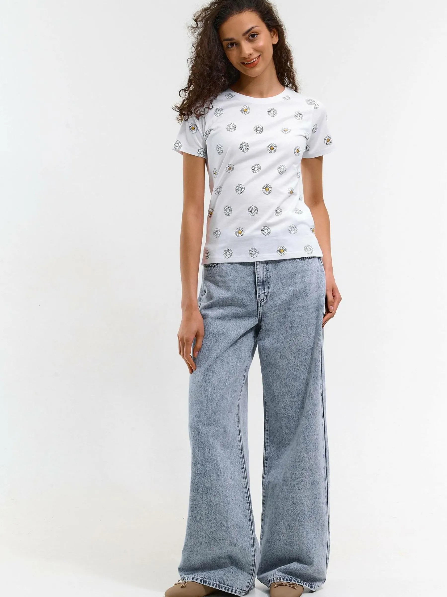 GATE Bawełniana koszulka z nadrukiem| Koszulki I Topy·Koszulki|Koszulki I Topy·Koszulki Z Nadrukiem