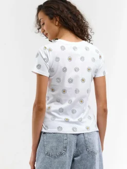 GATE Bawełniana koszulka z nadrukiem| Koszulki I Topy·Koszulki|Koszulki I Topy·Koszulki Z Nadrukiem