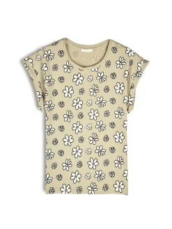 GATE Bawełniana koszulka z nadrukiem| Koszulki I Topy·Koszulki|Koszulki I Topy·Koszulki Z Nadrukiem