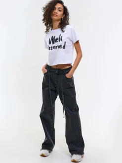 GATE Bawełniana koszulka z nadrukiem| Koszulki I Topy·Koszulki|Koszulki I Topy·Koszulki Z Nadrukiem