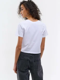 GATE Bawełniana koszulka z nadrukiem| Koszulki I Topy·Koszulki|Koszulki I Topy·Koszulki Z Nadrukiem