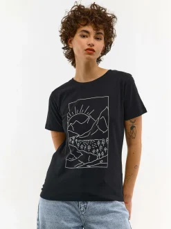 GATE Bawełniana koszulka z nadrukiem| Koszulki I Topy·Koszulki|Koszulki I Topy·Koszulki Z Nadrukiem