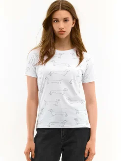 GATE Bawełniana koszulka z nadrukiem| Koszulki I Topy·Koszulki|Koszulki I Topy·Koszulki Z Nadrukiem